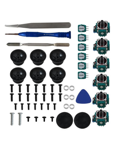 Kit Reemplazo Joystick PS5 USonline911 con 6 Tapas y Tornillos