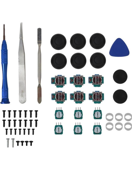 Kit Reemplazo Joystick PS5 USonline911 con 6 Tapas y Tornillos Kit Reemplazo Joystick PS5 USonline911 con 6 Tapas y Tornillos