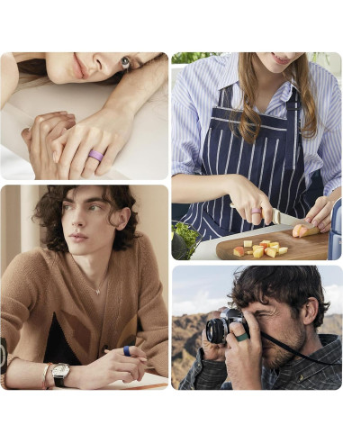 Paquete de 10 fundas de silicona NewJourney para Oura Ring