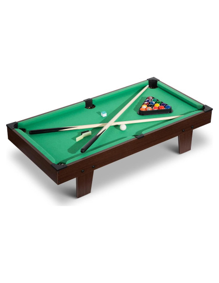 Mesa de Billar Mini REAHOISY 91.44 cm Portátil Completa Mesa de Billar Mini REAHOISY 91.44 cm Portátil Completa
