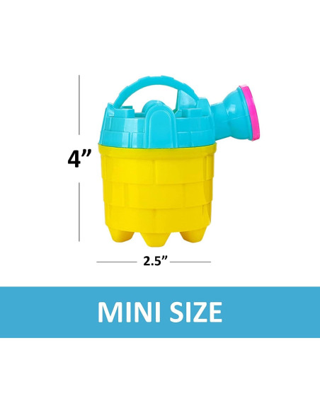 Paquete de 6 Regaderas de Plástico para Niños 4E's Novelty Mini Paquete de 6 Regaderas de Plástico para Niños 4E's Novelty Mini
