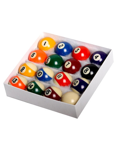 Juego de 16 bolas de billar mini Empire USA 3.81 cm