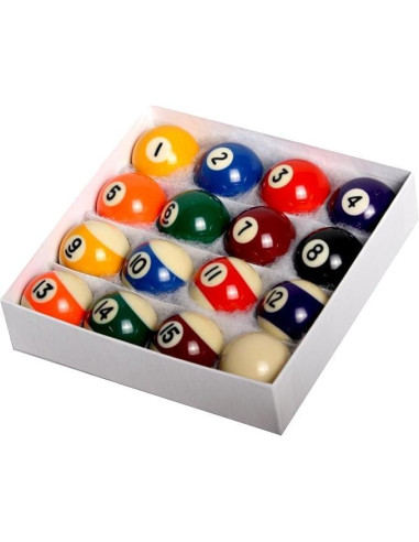 Juego de 16 bolas de billar mini Empire USA 3.81 cm