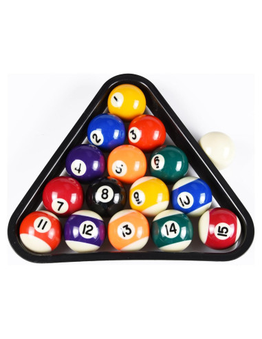 Juego de bolas de billar mini ISPiRiTo 16 bolas resina 3.81cm