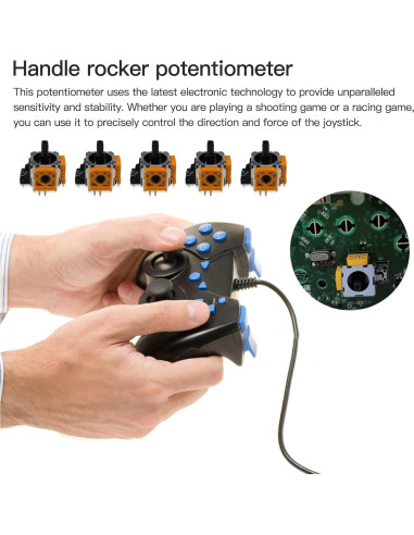 5 Módulos Joystick Analógico 3D Reemplazo Controlador PS5