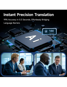 Auriculares Traductores AI BMONATY 144 Idiomas Inalámbricos 2