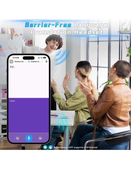 Auriculares de Traducción AI Hiacinto FY001 - 144 Idiomas, Bluetooth 5.4 Auriculares de Traducción AI Hiacinto FY001 - 144 Idiomas, Bluetooth 5.4