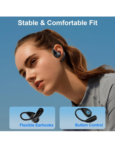 Auriculares de Traducción DTT Bluetooth 5.4 Negro 144 Idiomas