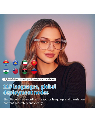 Gafas Inteligentes de Traducción AI Tulbeys GS03-AI 165 Idiomas