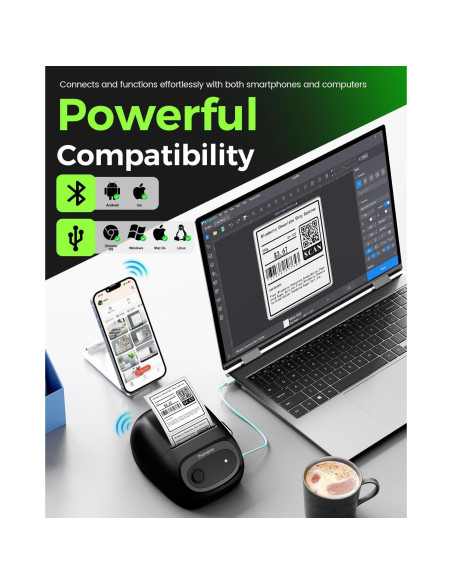 Impresora de Etiquetas Phomemo M160 Bluetooth 2" Térmica Impresora de Etiquetas Phomemo M160 Bluetooth 2" Térmica