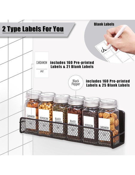 Estante Magnético para Especias Churboro - 4 Estantes + 24 Tarros 4oz Estante Magnético para Especias Churboro - 4 Estantes + 24 Tarros 4oz