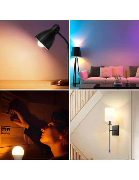 Bombilla LED Recargable YoChoice A19 con Control Remoto - 9 Colores Bombilla LED Recargable YoChoice A19 con Control Remoto - 9 Colores