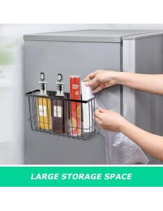 Cesta de Almacenamiento Magnética HKZTUY para Refrigerador 5kg 2