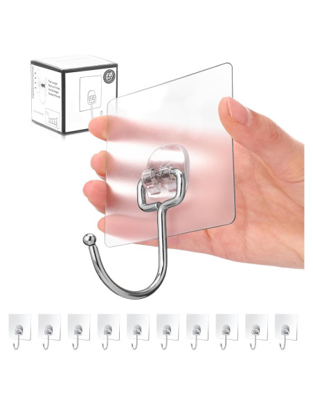 Ganchos Adhesivos Antimbee 10-Pack Alta Resistencia 16.8 kg Ganchos Adhesivos Antimbee 10-Pack Alta Resistencia 16.8 kg