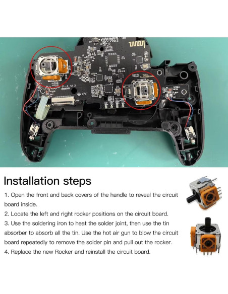 Reemplazo Joystick 3D Acupress para Xbox360 PS2 PS3 - 5 Piezas Reemplazo Joystick 3D Acupress para Xbox360 PS2 PS3 - 5 Piezas