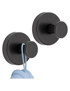 Ganchos de Ventosa Ridroid para Ducha - Paquete de 2, Carga 6.8kg