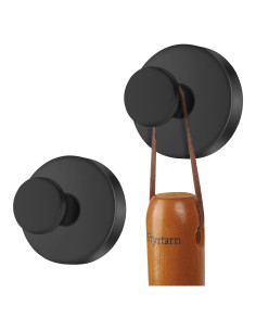Ganchos de Ventosa Fiyrtarn 2 PCS Negros Mate 5.9 kg