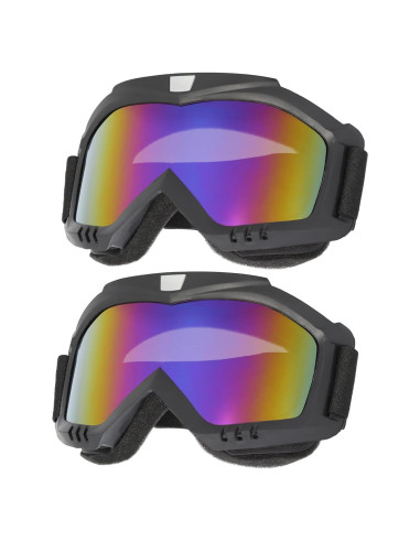 Gafas de Motocross OQUQO 2 Paquetes para ATV y Esquí