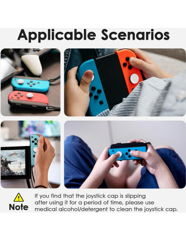 Cubiertas de Joystick Geyrut 8PCS Silicona para Nintendo Switch