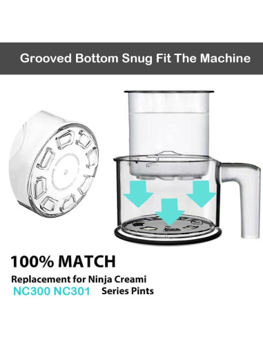 Recipientes de Helado 16oz Deelink para Ninja Creami - Paquete de 4