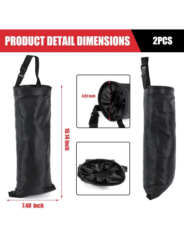 Bolsa de Basura para Auto Wogomz - 2 Piezas Impermeables