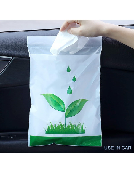 Bolsa de Basura Desechable para Auto Hipruict - 100 Pcs 15.14L Bolsa de Basura Desechable para Auto Hipruict - 100 Pcs 15.14L