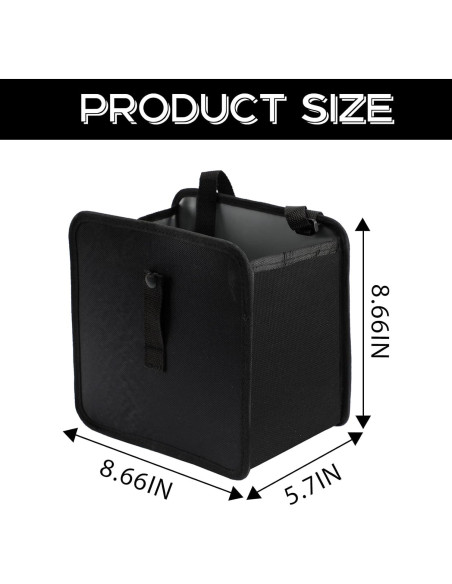 Cubo de Basura Colgante para Auto Syihah, Plegable y A Prueba de Fugas Cubo de Basura Colgante para Auto Syihah, Plegable y A Prueba de Fugas