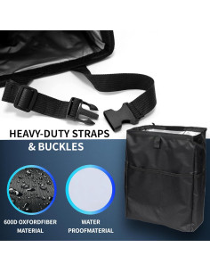 Bolsa de Basura para Automóvil MCNULGUR Negra Impermeable 2