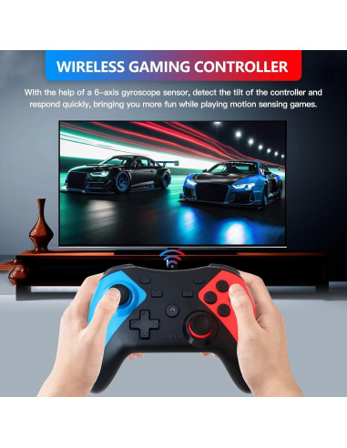 Controlador Inalámbrico Pro Suifaqi para Nintendo Switch