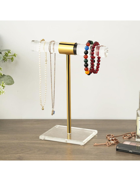 Soporte de Joyería SHUNKAIZS Acrílico y Acero Inoxidable 27.43 cm Soporte de Joyería SHUNKAIZS Acrílico y Acero Inoxidable 27.43 cm