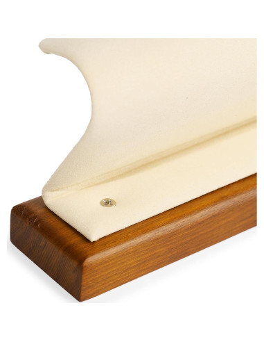 Soporte de Joyería de Madera Woodten para Pendientes Beige