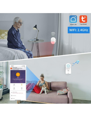 Detector de Movimiento Inalámbrico SINGCALL WiFi 2.4G Seguridad