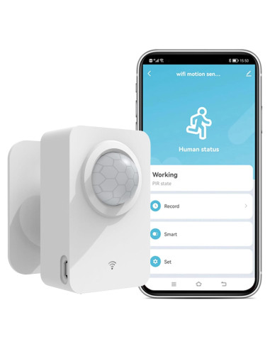Sensor de Movimiento WiFi Gaoducash P06 Infrarrojo 10m