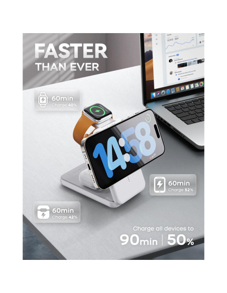 Cargador Portátil RORRY 10000mAh 3 en 1 para Apple Watch/iPhone Cargador Portátil RORRY 10000mAh 3 en 1 para Apple Watch/iPhone