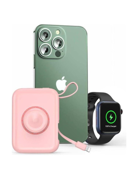 Cargador Portátil Magnético HUOTO 5000mAh para iPhone y Apple Watch Cargador Portátil Magnético HUOTO 5000mAh para iPhone y Apple Watch
