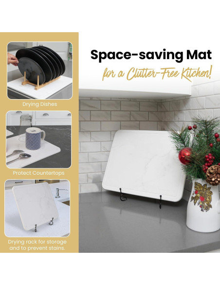 Alfombrilla de Secado de Piedra 40x30 cm Essencoco - Ecológica y Antideslizante Alfombrilla de Secado de Piedra 40x30 cm Essencoco - Ecológica y Antideslizante