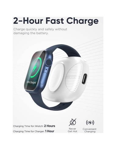 Cargador Portátil Magnético VACOOR para Apple Watch 1000mAh