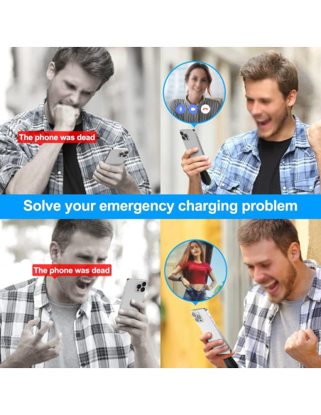 Cargador Portátil EMNT 2000mAh USB C para iPhone y Android Cargador Portátil EMNT 2000mAh USB C para iPhone y Android