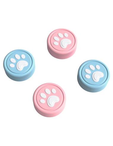 Tapas de Agarre JINGDU para Joy-Con Switch Rosa 4 Piezas