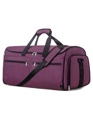 Bolsa de ropa de mano Bukere 2 en 1 morada 55L