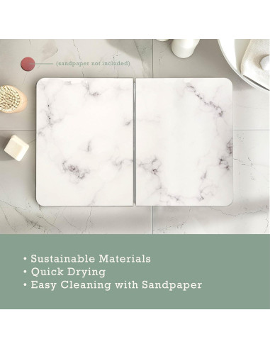 Alfombra de Baño Diatomácea Inspired Living - Antideslizante, Grande