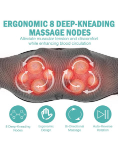 Masajeador de Cuello y Espalda DAILYLIFE Shiatsu con Calor 2