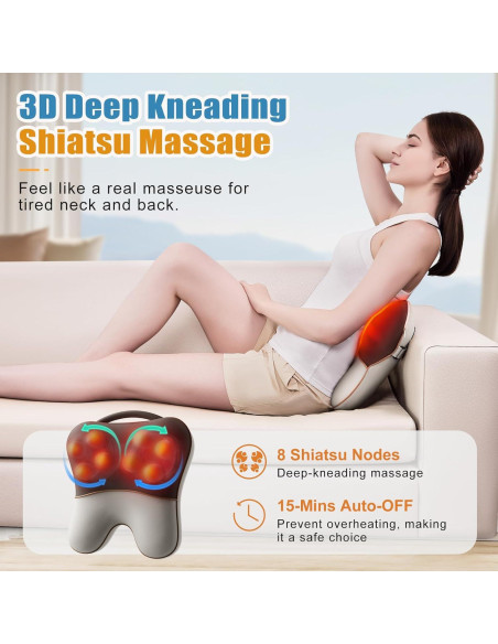 Masajeador de Cuello y Espalda Shiatsu SOTION con Calor Masajeador de Cuello y Espalda Shiatsu SOTION con Calor