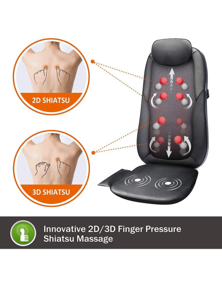 Masajeador de Espalda Snailax SL-236 con Calor y Shiatsu Masajeador de Espalda Snailax SL-236 con Calor y Shiatsu