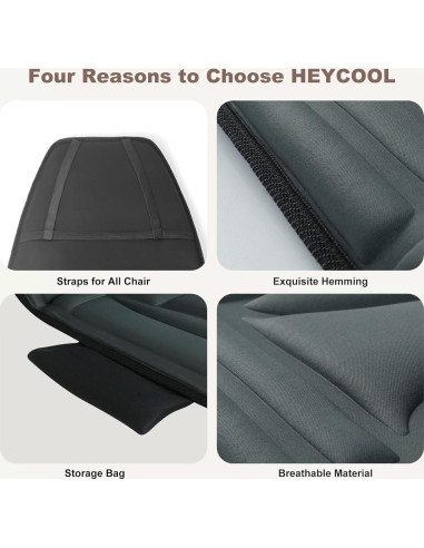 Masajeador de Espalda Heycool con Calor y Vibración 10 Motores