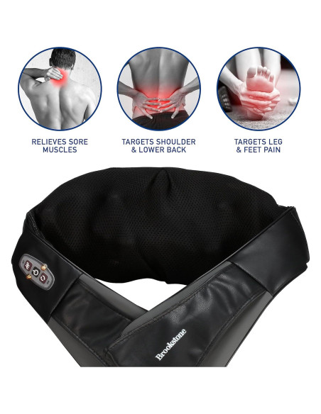 Masajeador de Cuello y Hombros Shiatsu Brookstone con Calor Masajeador de Cuello y Hombros Shiatsu Brookstone con Calor