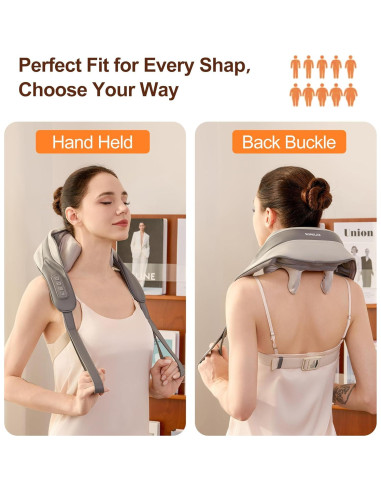 Masajeador de Cuello Shiatsu SORELAX con Calor - Alivio Muscular