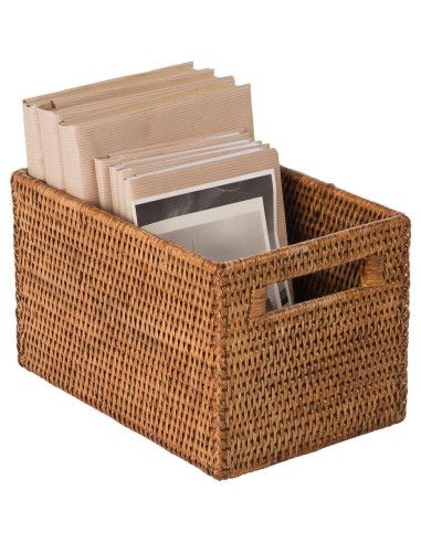 Canasta de Almacenamiento KOUBOO Rattan Miel 25.4x16.5 cm