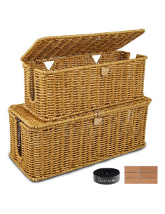 Caja de Gestión de Cables Gvztxoe 2 Piezas Mediana y Grande