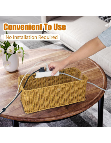 Caja de Gestión de Cables Gvztxoe 2 Piezas Mediana y Grande